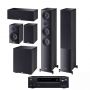 Домашний кинотеатр 5.1 HECO AURORA 700 Ebony Black + AV-ресивер Onkyo TX-NR696 B M3